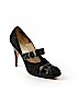 Oscar De La Renta 100% Suede Black Heels Size EU 39 1/2 - photo 1