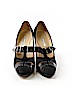 Oscar De La Renta 100% Suede Black Heels Size EU 39 1/2 - photo 2