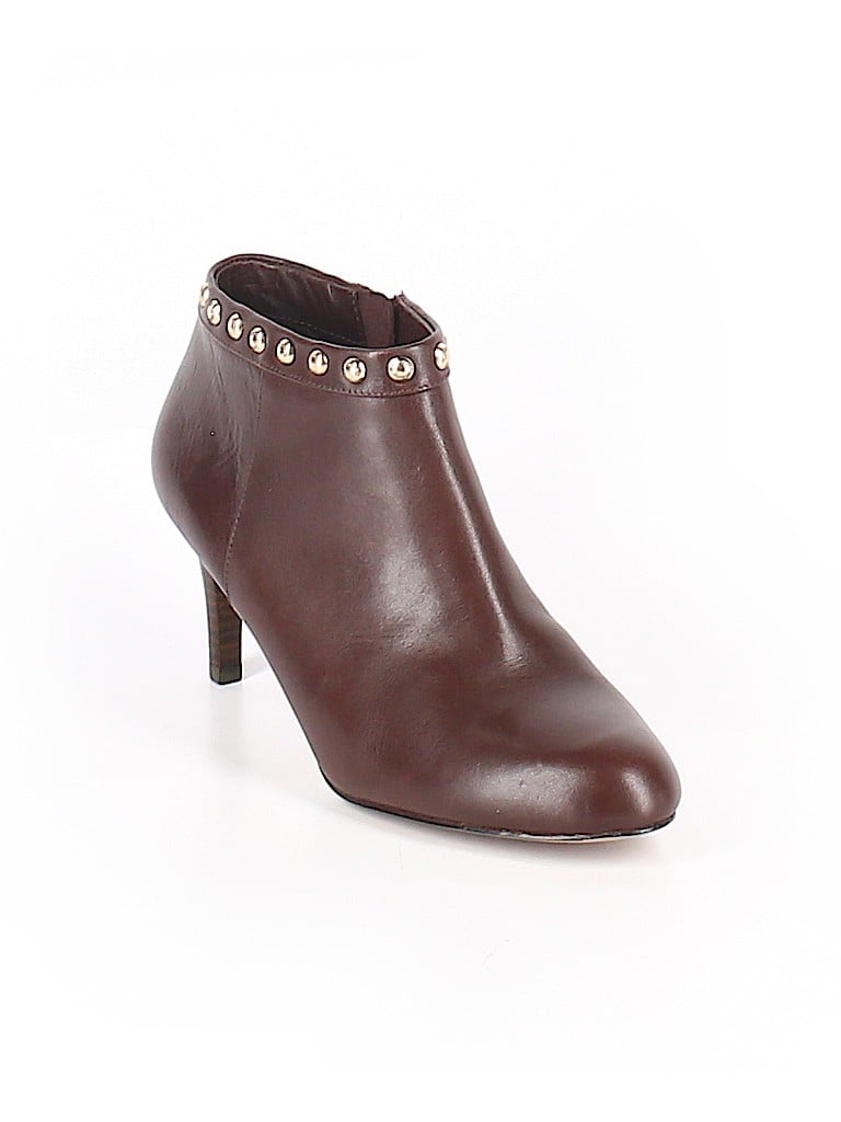 coach leather brown boots