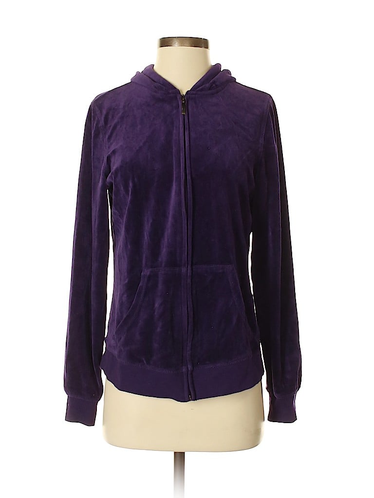Made for Life Solid Dark Purple Zip Up Hoodie Size S - 87% off | thredUP