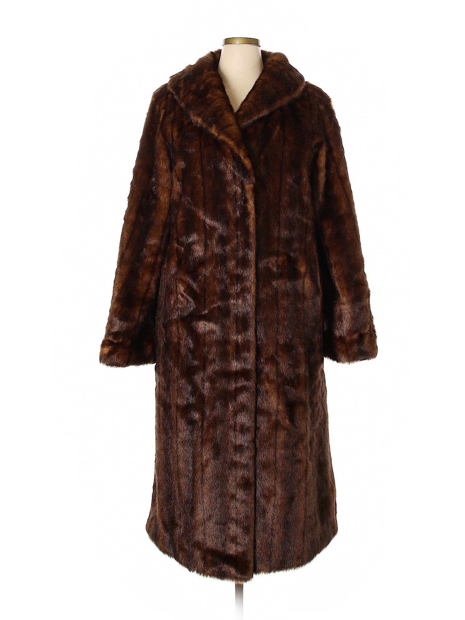 Pamela Mccoy Faux Fur Coat