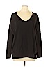 Lisa Todd 100% Pima Cotton Black Long Sleeve T-Shirt Size L - photo 1