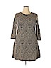 London Times Tan Casual Dress Size 16 - photo 1