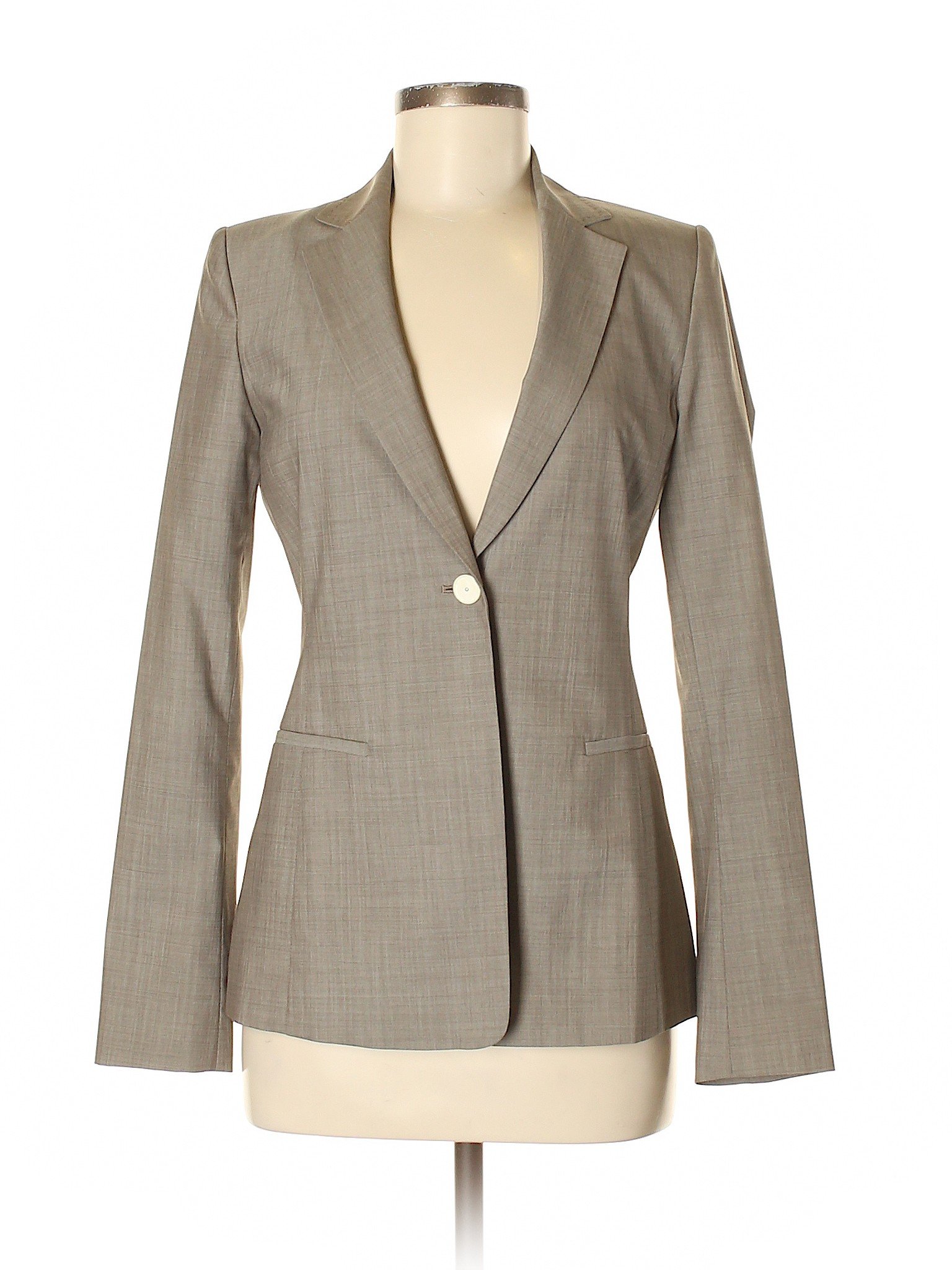 Elie Tahari Women Brown Wool Blazer 2 | eBay