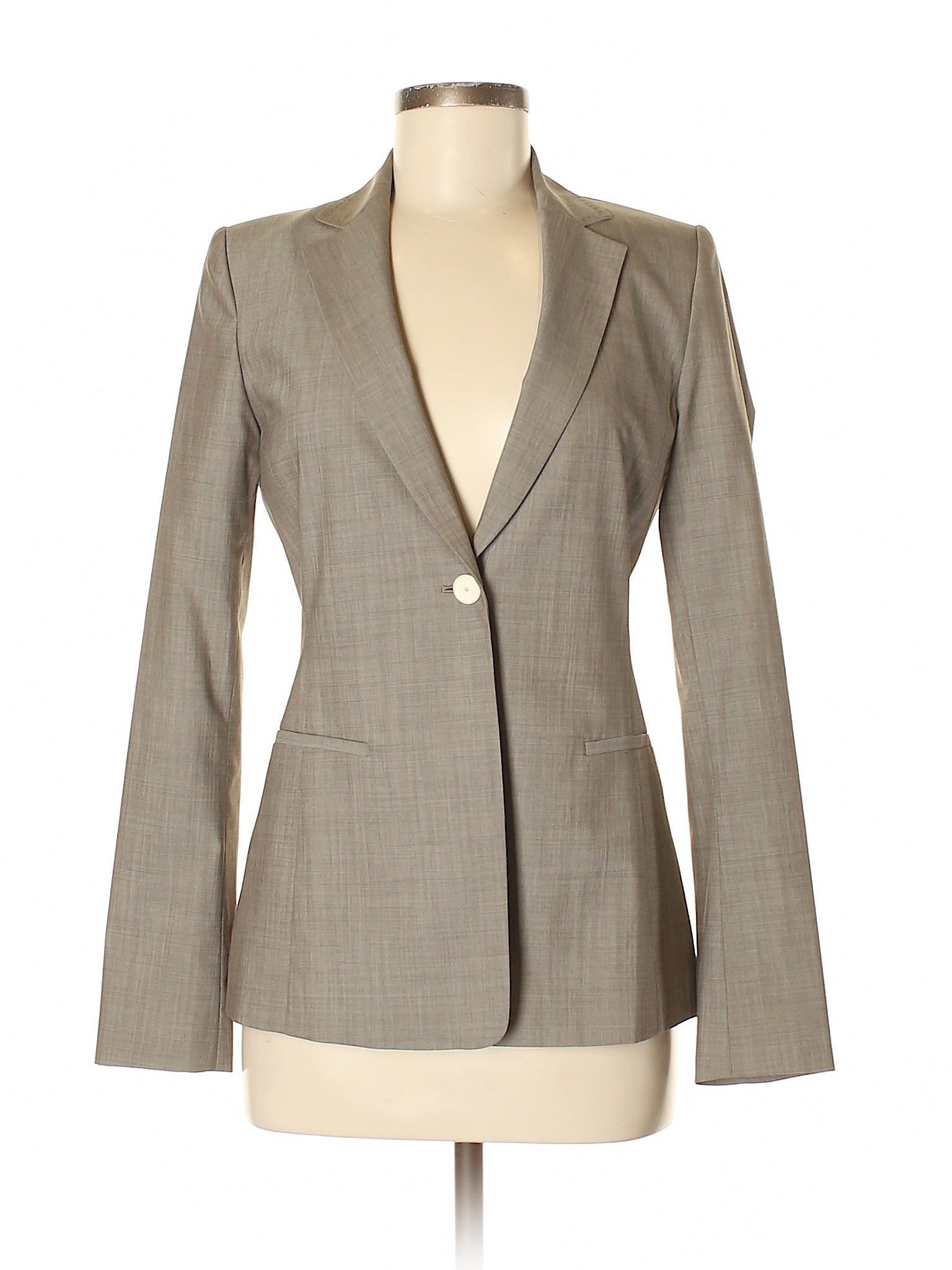 Elie Tahari Women Brown Wool Blazer 2 | eBay