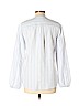 Remade Blue Linen Blend Stripe Top Size M - photo 2