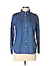 Remade 100% Cotton Blue Chambray Button Down Shirt Size M - photo 1