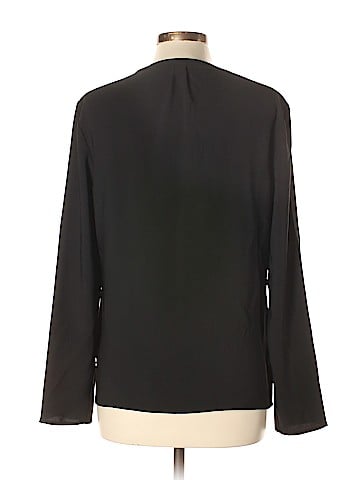 Remade Long Sleeve Faux Wrap Top (view 2)