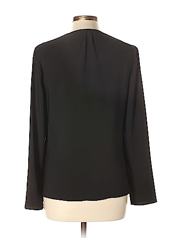 Remade Long Sleeve Faux Wrap Top (view 2)