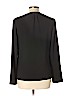 Remade 100% Polyester Black Long Sleeve Faux Wrap Top Size M - photo 2