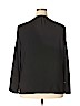 Remade 100% Polyester Black Long Sleeve Faux Wrap Top Size 2X - photo 2