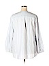 Remade White Linen Blend Stripe Top Size 2X - photo 2