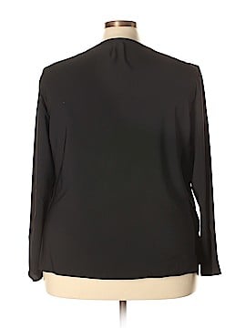 Remade Long Sleeve Faux Wrap Top (view 2)