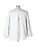 Remade White Linen Blend Stripe Top Size 3X - photo 2