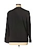 Remade 100% Polyester Black Long Sleeve Faux Wrap Top Size 1X - photo 2