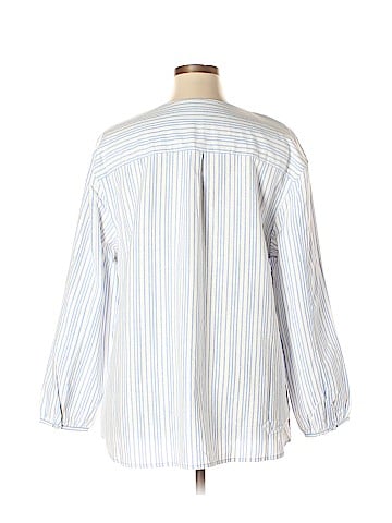 Remade Linen Blend Stripe Top (view 2)