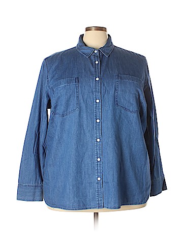 Remade Chambray Button Down Shirt (view 1)