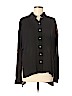 Michael Kors 100% Silk Black Long Sleeve Silk Top Size 6 - photo 1