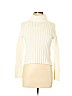 The White House 100% Cotton Solid White Turtleneck Sweater Size M - photo 1