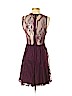 Express 100% Nylon Hearts Burgundy Casual Dress Size S - photo 2