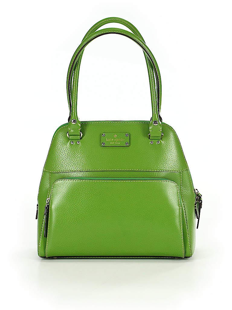 Kate Spade New York 100% Leather Solid Green Leather Shoulder Bag One size - photo 1