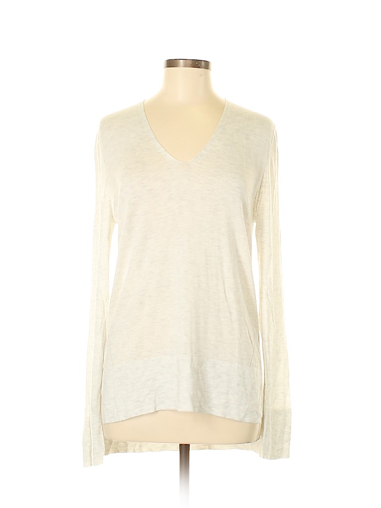 Zara 100% Cotton Ivory Pullover Sweater Size M - photo 1