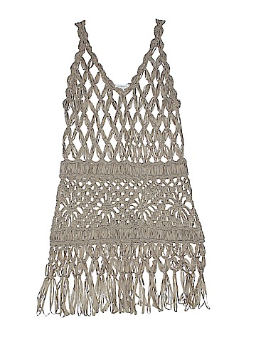 Boston Proper Crochet Tan Swimsuit Cover Up Size S - 73% off