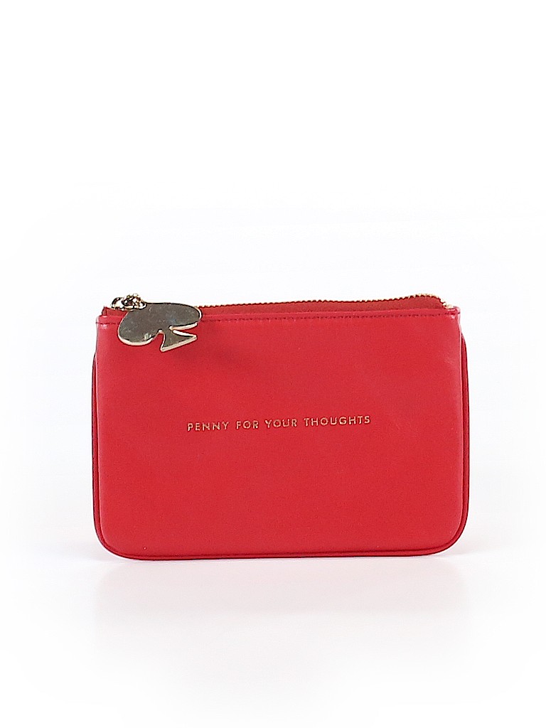Kate Spade New York 100% Leather Graphic Red Leather Coin Purse One size - photo 1