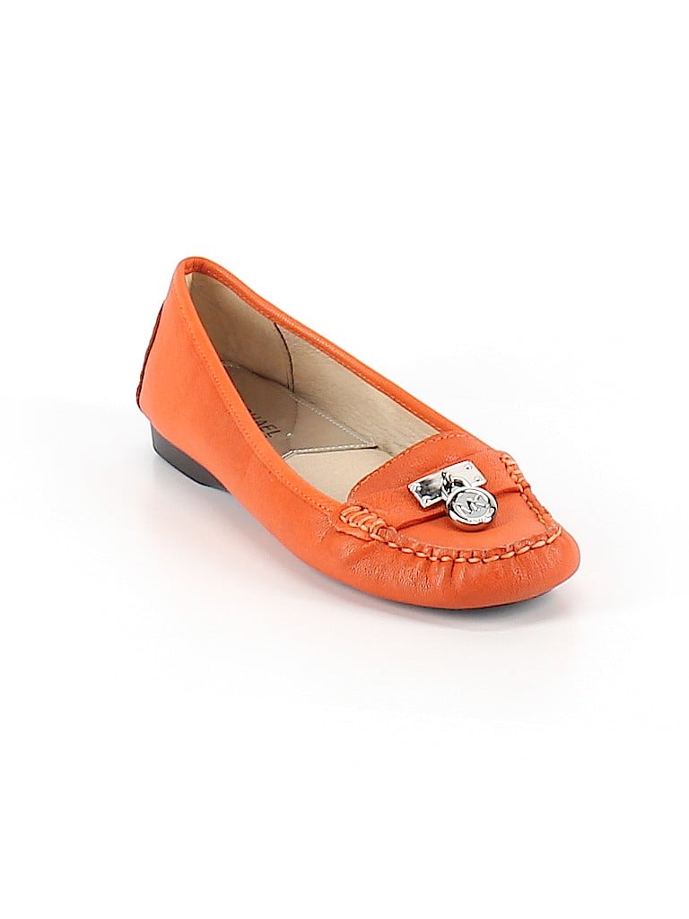 michael kors flats orange
