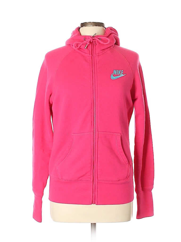 pink nike zip up