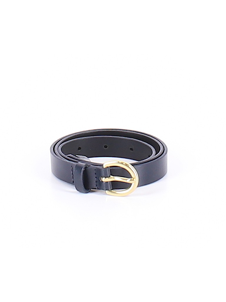 Ann Taylor 100 Leather Solid Navy Blue Belt Size Xs 72 Ann Taylor