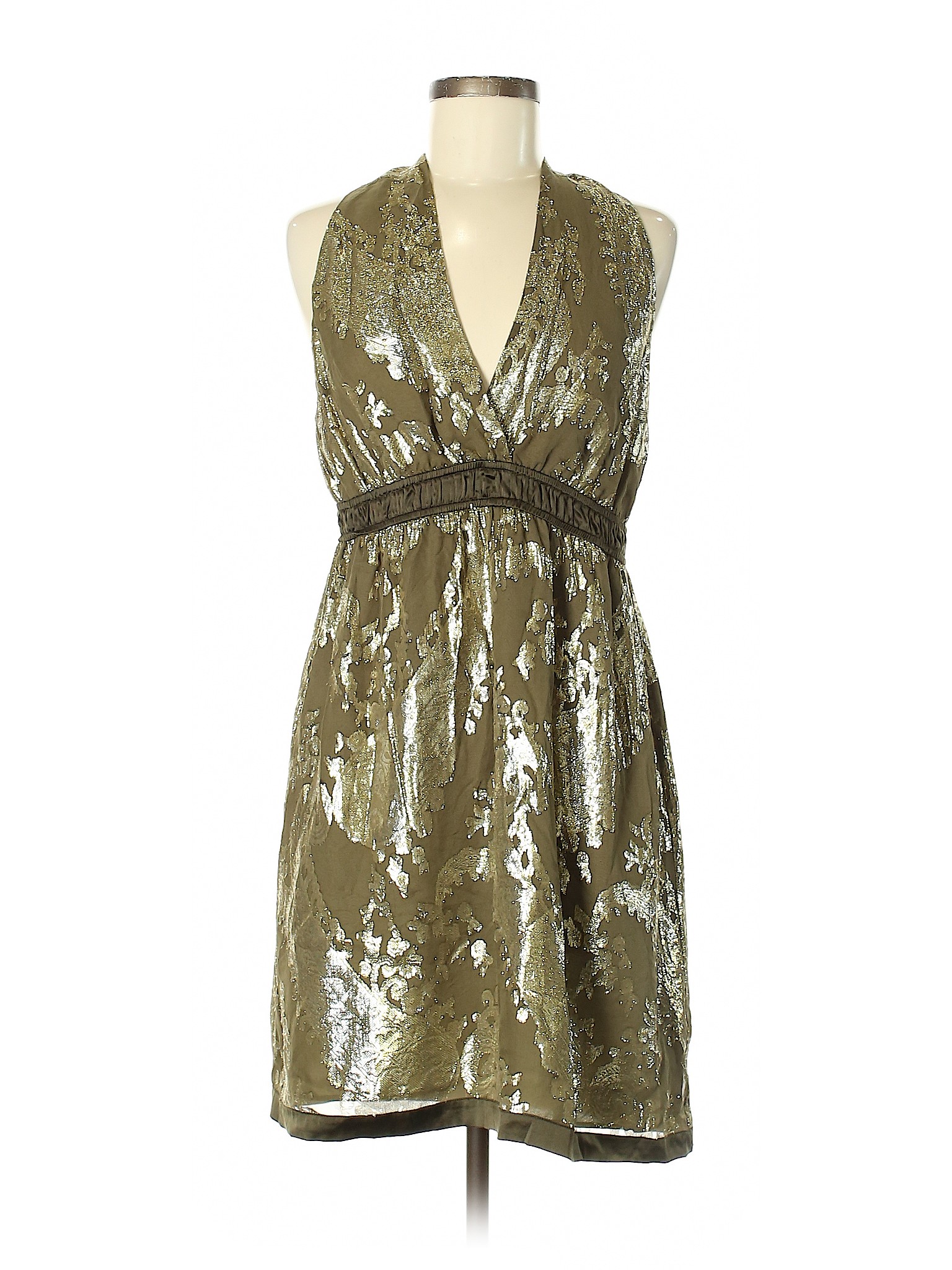 Hale Bob Metallic Dark Green Cocktail Dress Size M - 81% off | thredUP