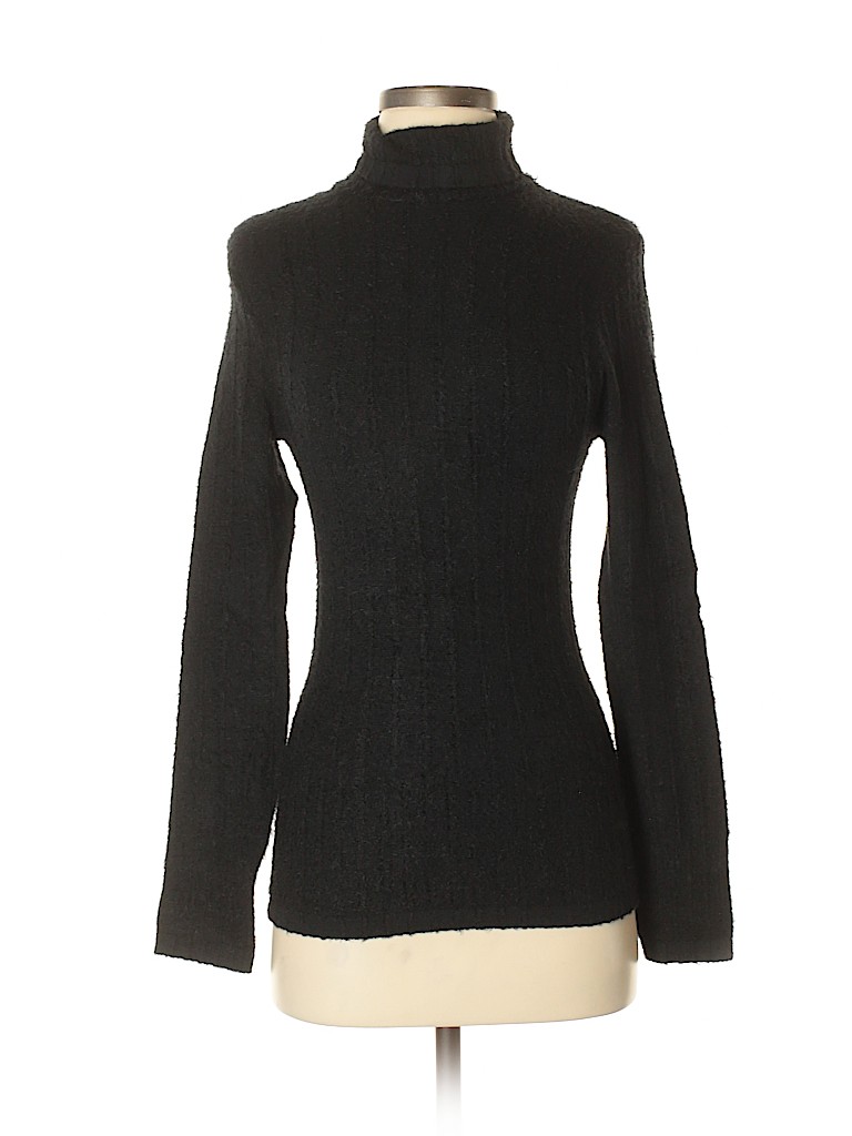 Scala Black Turtleneck Sweater One Size - 69% off | thredUP