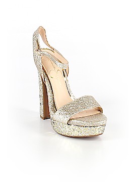 gold jessica simpson heels