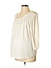 Octavia 100% Polyester Ivory 3/4 Sleeve Blouse Size S - photo 1