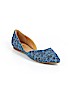 Tommy Hilfiger Floral Chambray Dark Blue Flats Size 9 1/2 - photo 1