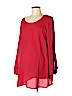 OCTAVIA Maternity 100% Polyester Red Long Sleeve Blouse Size M - photo 1