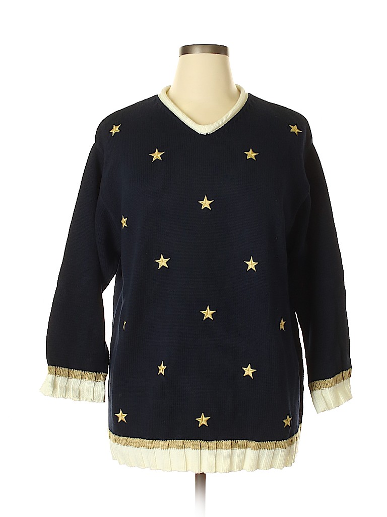 Liz Claiborne Navy Blue Pullover Sweater Size L - photo 1