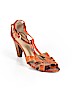 Tahari Orange Heels Size 8 1/2 - photo 1