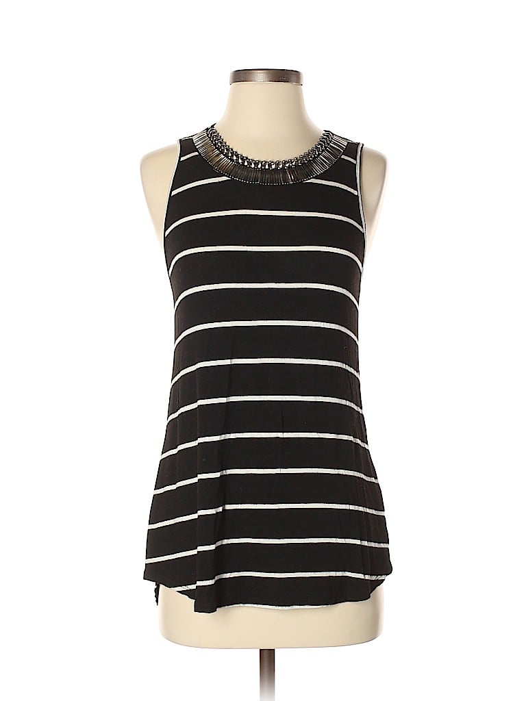 Pre-owned Eight Sixty Sleeveless Top Black Halter Neckline Tops