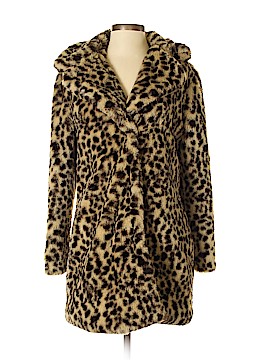Animal Print Tan Faux Fur Jacket 