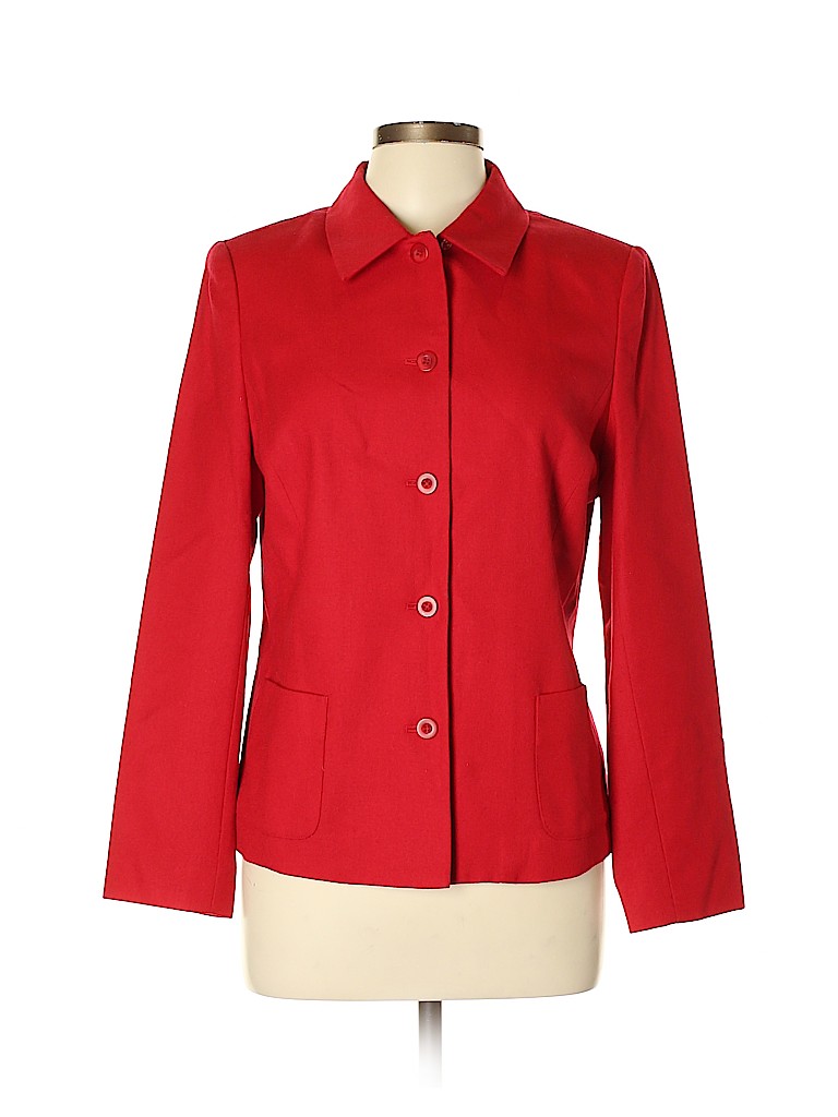 Appleseeds 100 Wool Solid Red Jacket Size 12 82 off thredUP