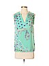 Lifetime Collective 100% Polyester Light Green Sleeveless Blouse Size S - photo 1