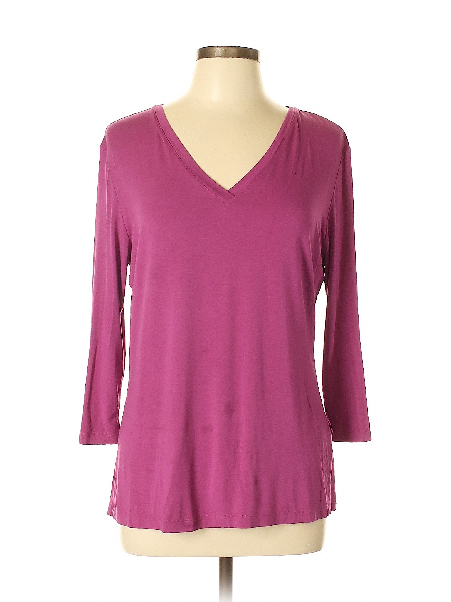 Doncaster Women Purple 3/4 Sleeve T-Shirt L | eBay