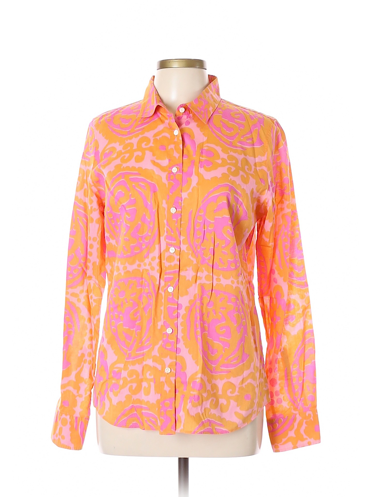 J.Crew 100% Cotton Light Pink Long Sleeve Button-Down Shirt Size 10 ...