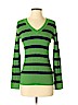 Tommy Hilfiger 100% Cotton Stripes Green Pullover Sweater Size S (petite) - photo 1