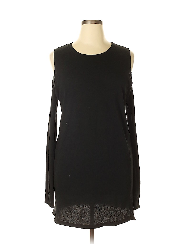 N:phlilanthropy 100% Cotton Solid Black Casual Dress Size L - 81% off ...