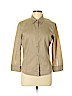 BCBGMAXAZRIA 100% Cotton Tan Long Sleeve Button-Down Shirt Size 12 - photo 1