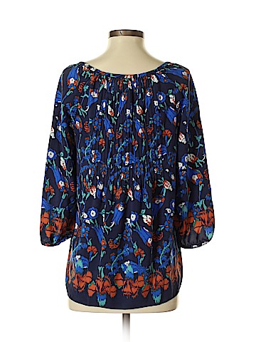 Tibi 3/4 Sleeve Silk Top (view 2)