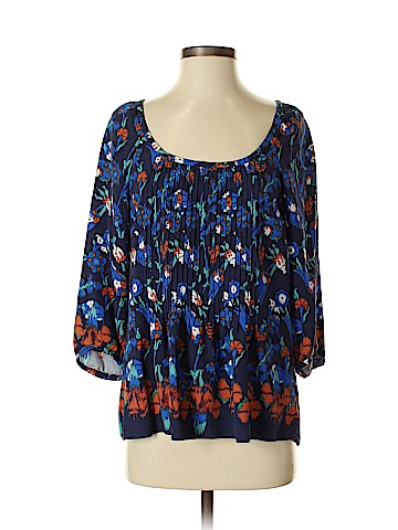 Tibi 3/4 Sleeve Silk Top (view 1)